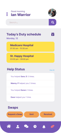 Wemindr App Homescreen